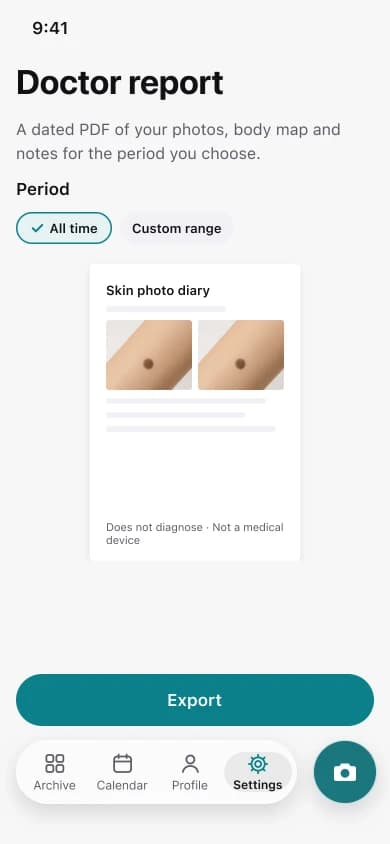 Skintinel PDF series screen